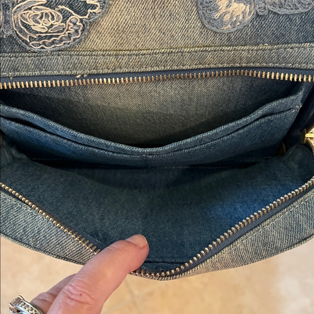 Valentino Denim Butterfly Backpack - Picture 8 of 16